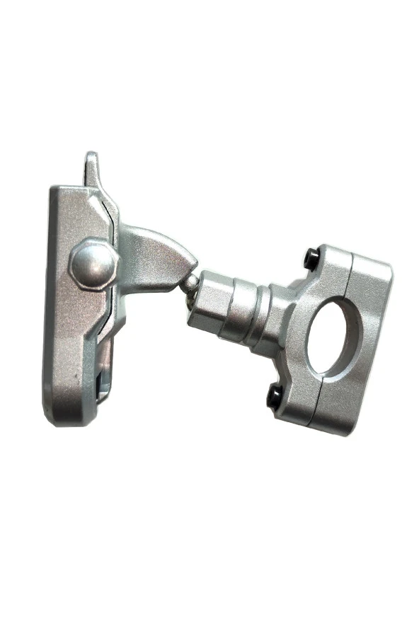 resolut Motosiklet - Bisiklet Telefon Tutucu Alüminyum Gövdeli Gidon bağlantılı 4,7 ila 7,1 inç Uyumlu Gri - 4