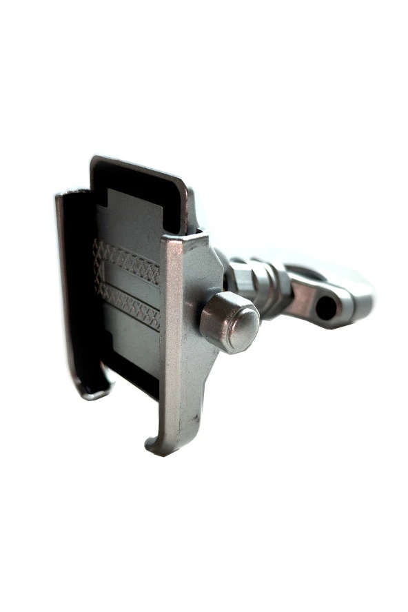 resolut Motosiklet - Bisiklet Telefon Tutucu Alüminyum Gövdeli Gidon bağlantılı 4,7 ila 7,1 inç Uyumlu Gri - 5