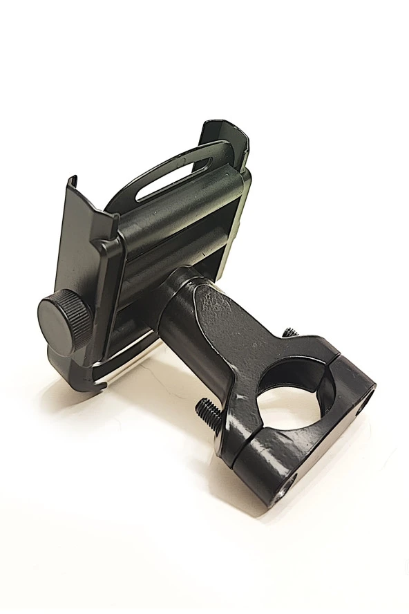 resolut Alüminyum Gövdeli Gidon Bağlantılı Telefon Tutucu Yeni Model Siyah - Resim 4