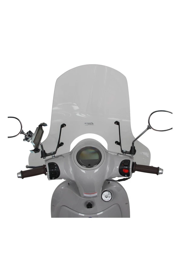 Powertec Arora Cappucino Uyumlu Kilit Mekanizmalı Çapraz Suporte Telefon Tutucu Ayna Bağlantılı - 2