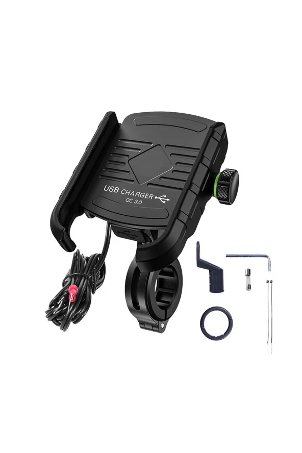 SUPORTE M8 Usb 3.0 Gidon Ve Ayna Bağlantılı 3.5 - 7 Inç Telefon Tutucu