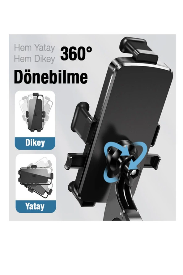 Powertec Darbe emici telefon tutucu motosiklet scooter için 4-7inç telefonları destekler - 5