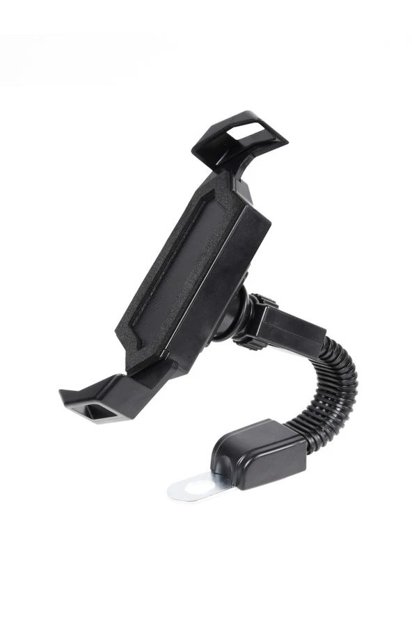 Powertec Ayna Bağlantılı Motorsiklet Telefon Tutucu Kilit Özellikli Telefon Tutacağı 4.7-6.8 inç - Resim 2