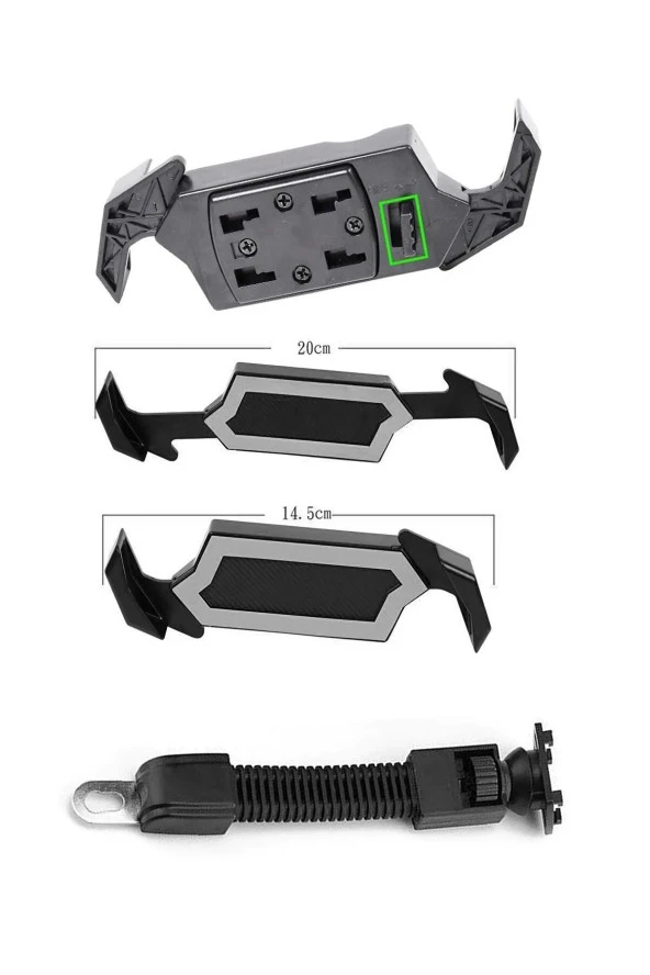 SUPORTE Ayna Bağlantılı Motorsiklet Telefon Tutucu Kilit Özellikli Telefon Tutacağı 4.7-6.8 inç