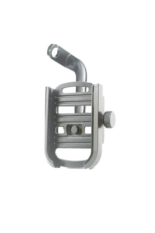 resolut Alüminyum Gövde Ayna Monte Telefon Tutucu Yeni Model Gri 4.5 - 7 inç uyumlu - Resim 3