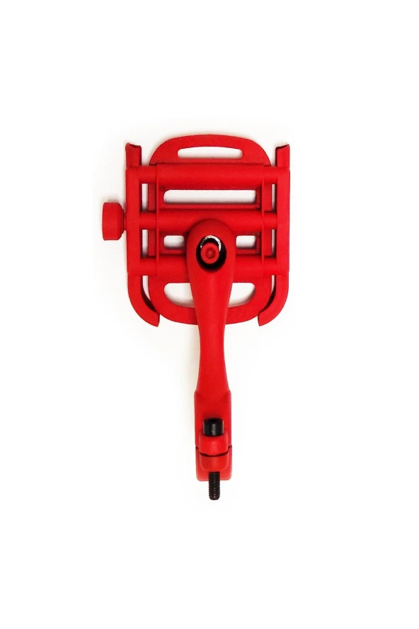 resolut Bisiklet - Motorsiklet - MTV telefon Tutucu metal gidon bağlantılı Kırmızı