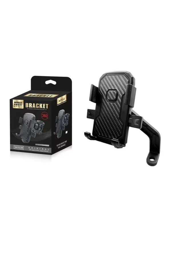 resolut Motosiklet Bisiklet Telefon Tutucu Ayna Bağlantılı 4-7 inç uyumlu - Resim 3