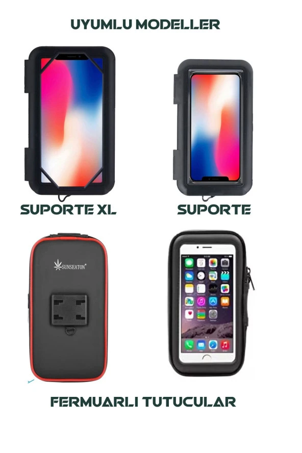 resolut Motosiklet Telefon Tutucu Ayna Bağlantı Aparatı - 5