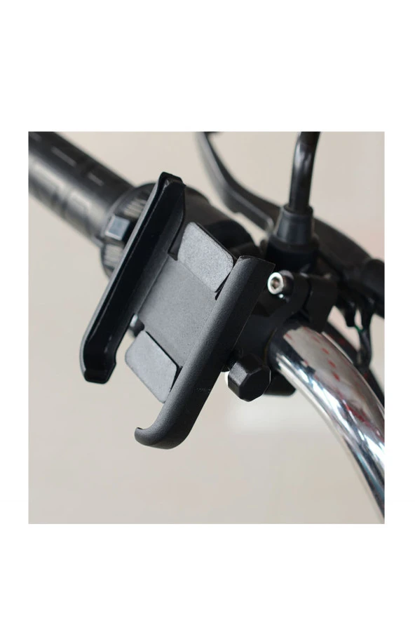 resolut Gidon Ve Ayna Bağlantılı Alüminyum Gövdeli Motosiklet-bisiklet Telefon Tutucu - 2