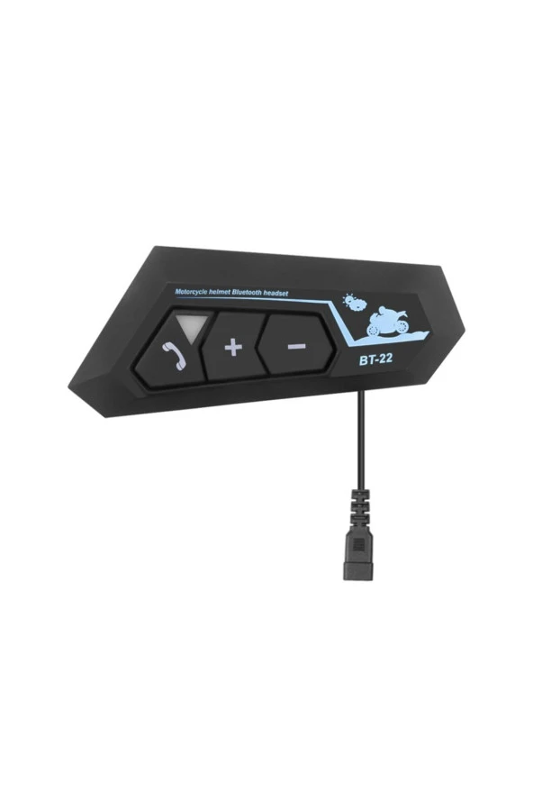 Tristar Bt22 Kask Kulaklığı Bt Interkom Sistemi Su Geçirmez Bluetooth 5.0 Yeni Model 22siyah - 7