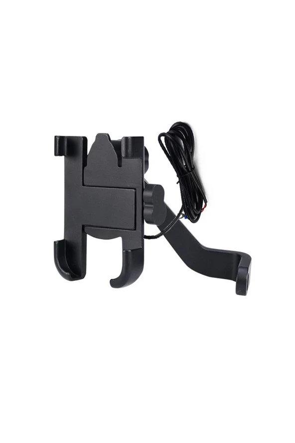 Powertec Alüminyum Gövde Ayna Monte Telefon Tutucu-usb Bağlantılı ürün görseli 1