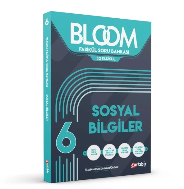 Artıbir Yayınları 6 Sınıf Sosyal Bilgiler Bloom 32 Fasikül Soru Bankası (Kolaydan Zora Yeni Nesil Sorular) ürün görseli