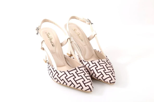 Papuçcity Sprs 02719 8 Cm Topuklu Kadın Stiletto Ayakkabı - 10