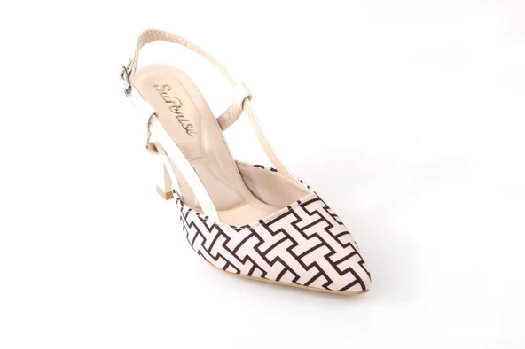 Papuçcity Sprs 02719 8 Cm Topuklu Kadın Stiletto Ayakkabı - 8
