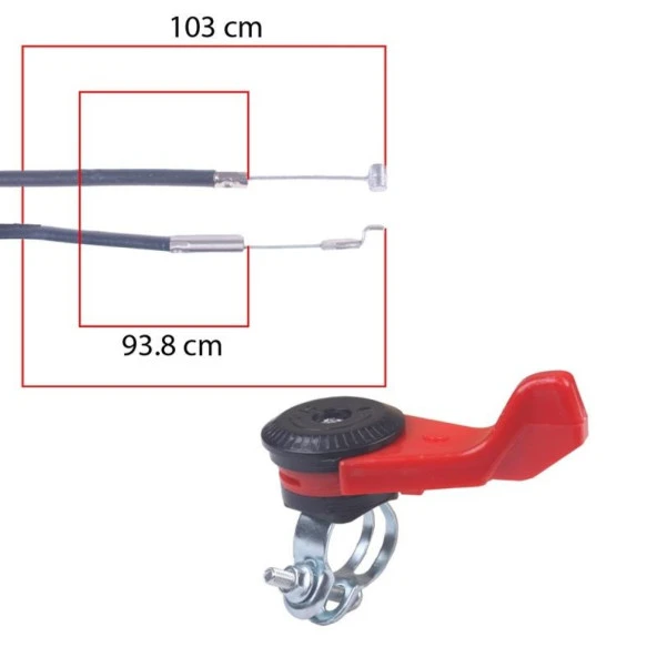 Çapa Makinası Cırcırlı Kelepçeli Gaz Kolu ve Teli ürün görseli