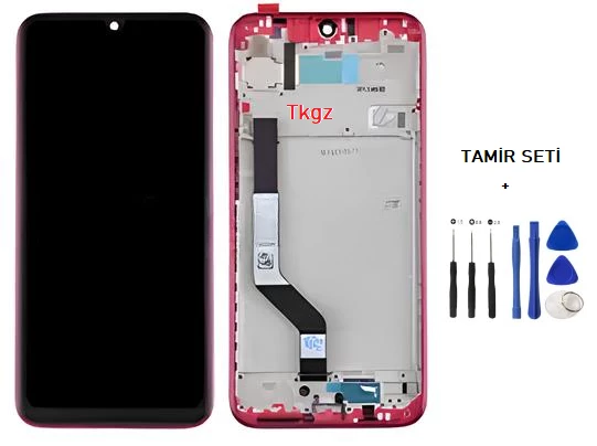 Xiaomi Redmi NOTE 7 Lcd Ekran Dokunmatik Orijinal Kalite ÇITALI KIRMIZI + TAMİR SETİ - 1