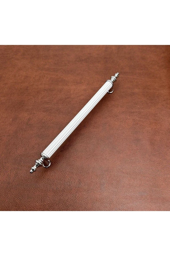 Şehzade Beyaz Krom Mobilya Dolap Tv Ünitesi Vestiyer Yatak Odası Mutfak Çekmece Kulpu 128 Mm 5 Adet - Resim 4