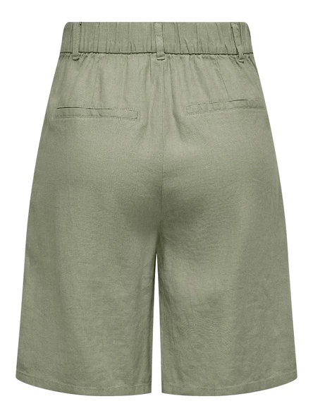 ONLY Bayan Keten Şort 15278792 - Resim 2