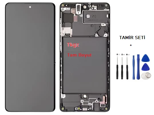 Samsung Galaxy A71 - SM-A715 Lcd Ekran Dokunmatik Orijinal Kalite ÇITALI + TAMİR SETİ