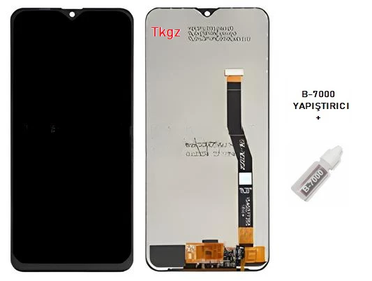 Samsung Galaxy M20 - SM-M205 Lcd Ekran Dokunmatik Orijinal Kalite + B-7000 - 1