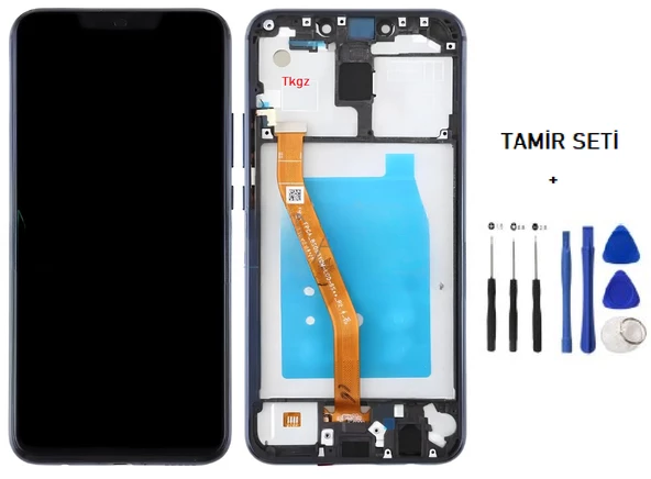 Huawei Uyumlu MATE 20 Lite Lcd Ekran Dokunmatik Orijinal Kalite ÇITALI MAVİ + TAMİR SETİ - 1