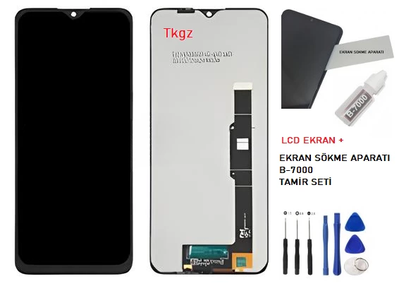 Tcl 20SE Lcd Ekran Dokunmatik Orijinal Kalite + B-7000 + TAMİR SETİ