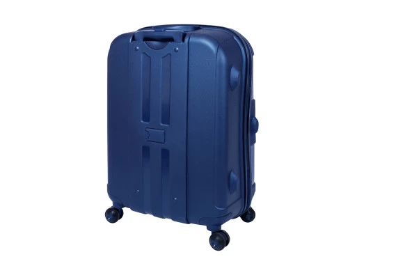 Bagacar IV2 Sert Silikon Kırılmaz 3lü Valiz Seti Lacivert - Resim 5