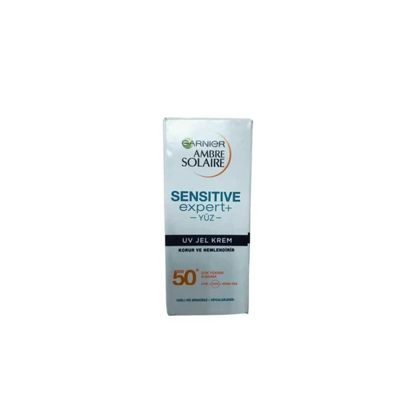 Garnier Ambre Solaire Sensitive Expert Güneş Koruyucu Jel Krem SPF50+ 50ml ürün görseli