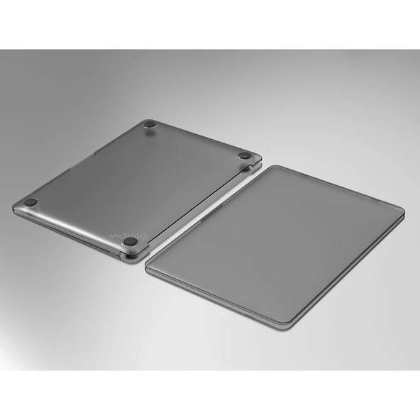 Macbook Pro Kılıf 13inç M1-M2, Kristalline İz Yapmaz A1706 A1708 A1989 A2159 A2251 A2289 A2338 ile Uyumlu - Resim 4