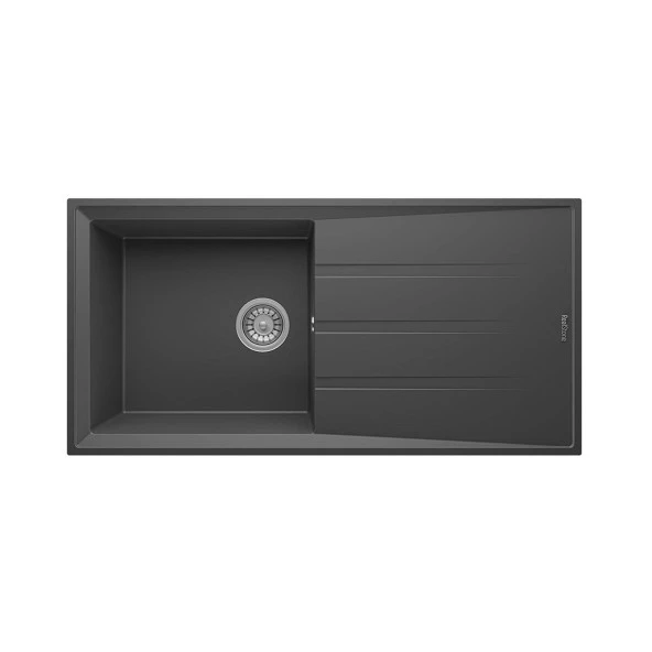 RealStone P012 Efes 100 Granit Mutfak Eviyesi Antrasit 100 x 50 Cm