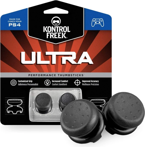 Cosmostech Kontrolfreek ULTRA PS5/PS4 Uyumlu Analog Başlık Thumbsticks - Performans Yükseltici ve Koruyucu