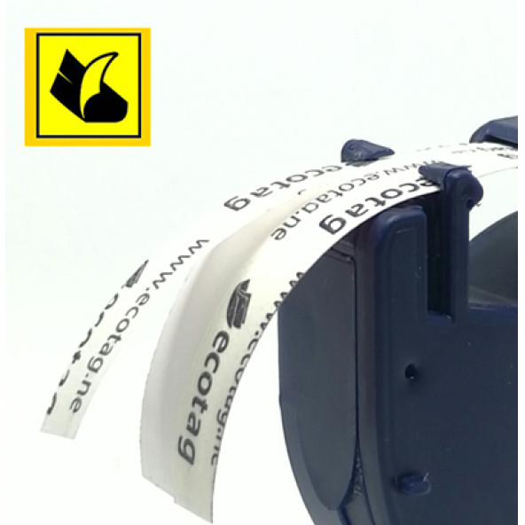 Dymo Letratag Etiket Yazcı ve 10 Adet EcotagPlus Şerit Etiket 12 mm x 4 mt Plastik Sarı - 7