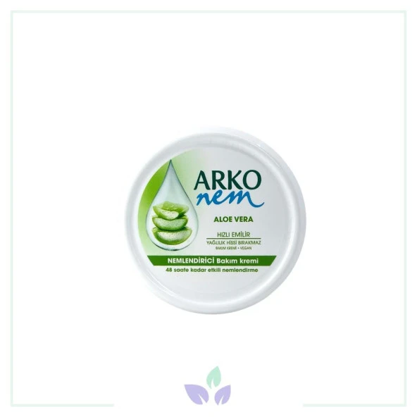 Arko Nem Aloe Vera Nemlendirici Bakım Kremi 300 ml