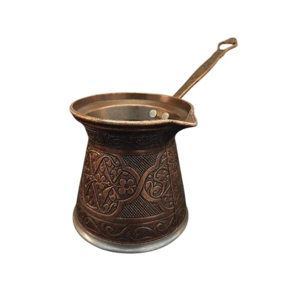 BAKIR İNDÜKSİYON CEZVE NO:5 ANTİK BAKIR