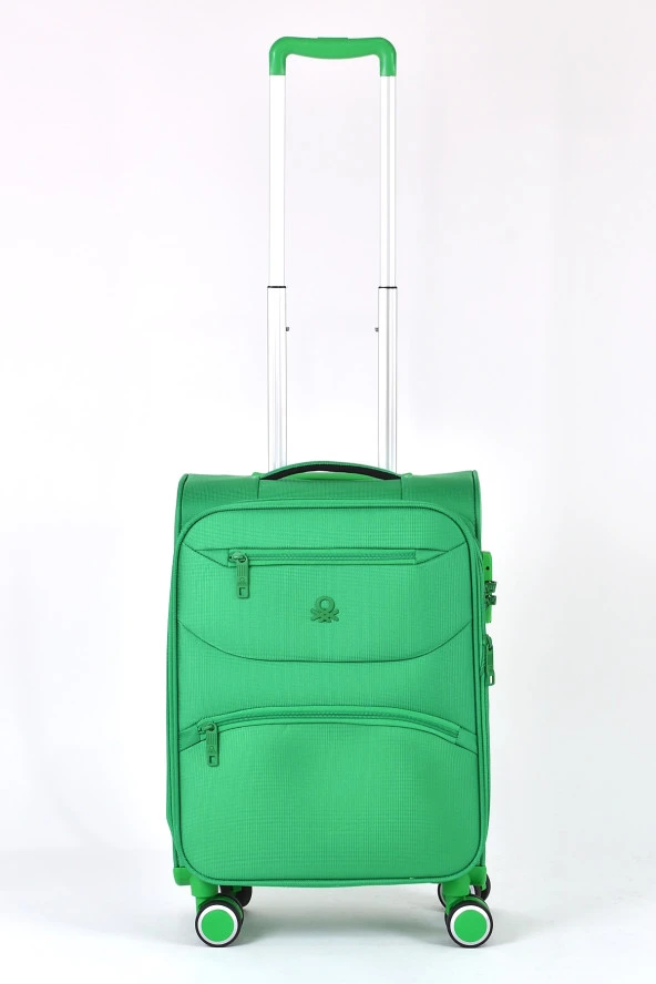 United Colors Of Benetton Ultra Light Kumaş Kabin Boy Valiz Yeşil BNT2400 - Resim 2