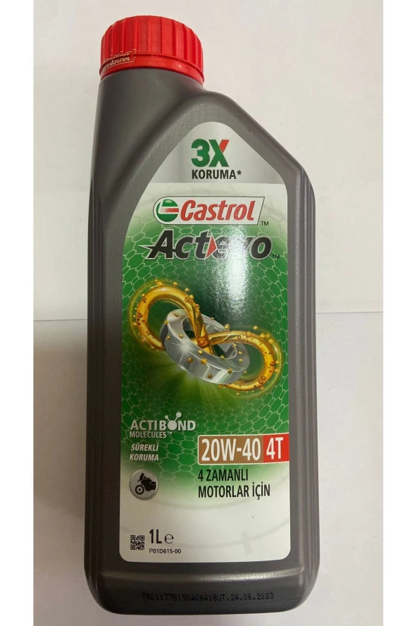 Castrol Actevo 20w 40 3x Koruma Motosiklet Yağı 1L