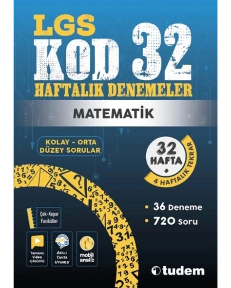 LGS MATEMATİK KOD 32-HAFTALIK DENEMELER
