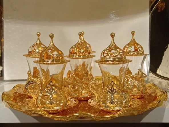 GRUPLAR 6'LI ÇAY SETİ SARI