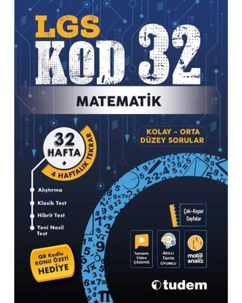 LGS 8. SINIF KOD32 MATEMATİK SORU BANKASI VİDEO ÇÖZÜMLÜ