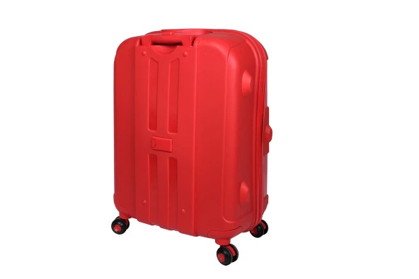 Bagacar IV2 Sert Silikon Kırılmaz Büyük Boy Valiz Kırmızı - Resim 4