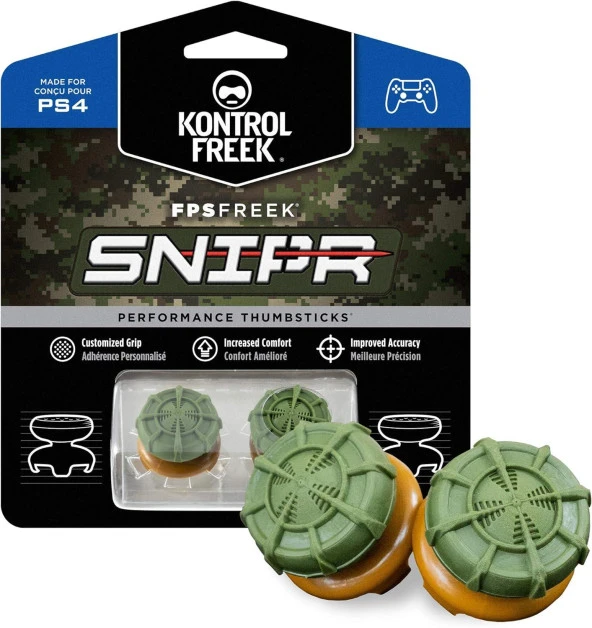 Cosmostech Kontrolfreek FPSFREEK SNIPR PS5/PS4 Uyumlu Analog Başlık Thumbsticks - Performans Yükseltici ve Koruyucu ürün görseli