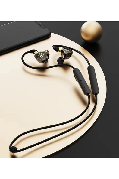 Boyun bandı kulaklık Bluetooth 5.0 mikrofonlu kulaklık bas gürültü iptal kulaklık spor kulakiçi - 3