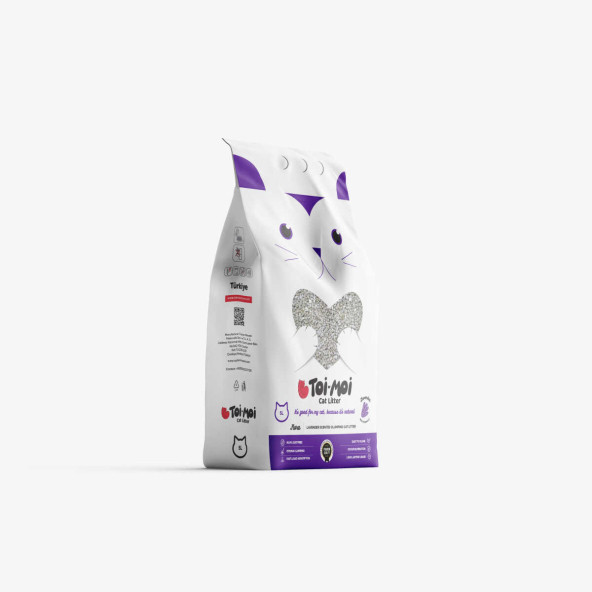 TOİ MOİ CAT LİTTER KARBONLU KEDİ KUMU  5LT LAVANDA - 2