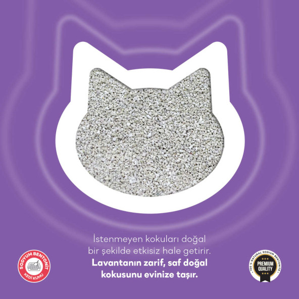TOİ MOİ CAT LİTTER KARBONLU KEDİ KUMU  5LT LAVANDA - 3