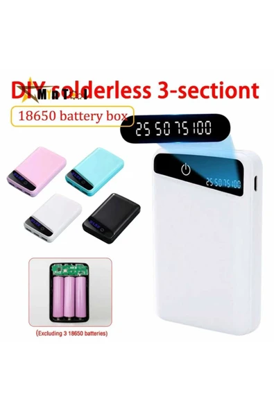 Powerbank Dijital Göstergeli Pil Tak Ömür Boyu Kullan Hızlı Şarz Özellikli - 6