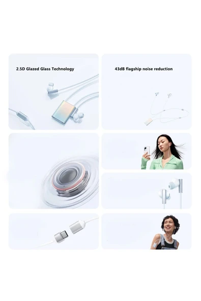 kolye Tipi kulaklık Bluetooth 5.2 kablosuz kulaklık gürültü iptal boyun bandı kulaklık Hi-Fi IPX5 - 5