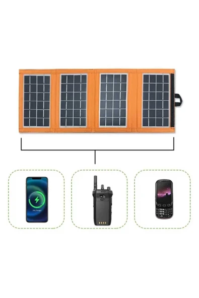Güneş Paneli Usb Girişli Katlanır Çanta Tipi - 2