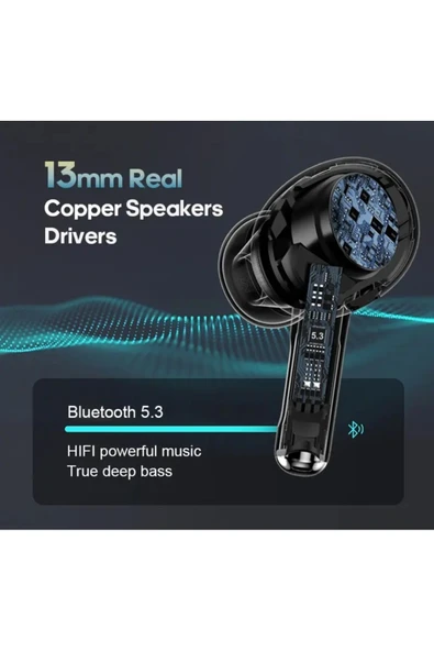 Bluetooth 5.3 Kulaklıklar Oem Odm Tws Spor Su Geçirmez Enc Oyun Kulaklığı Kablosuz - 5