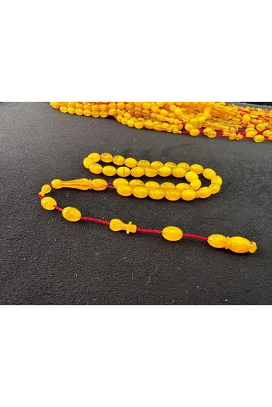 Tesbih sığma kehribar damarlı kehribar tesbih Ebat: 6/9.5