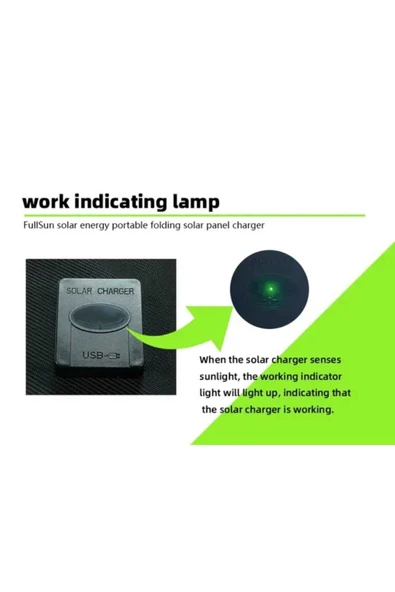Kamp Güneş Paneli Usb Girişli 15w Su Geçirmez Güneş Enerjisi Şarj Cihazı - 4